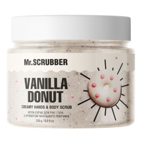 Крем-скраб для рук и тела с ароматом ванильного пончика Vanila Donut Mr.SCRUBBER 250 г